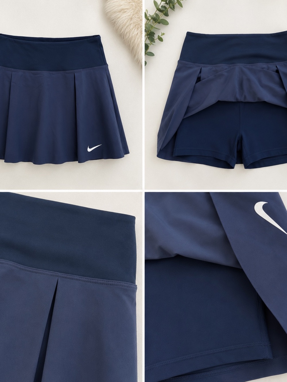Nike Women's Navy Athletic Skort with Built-In Shorts